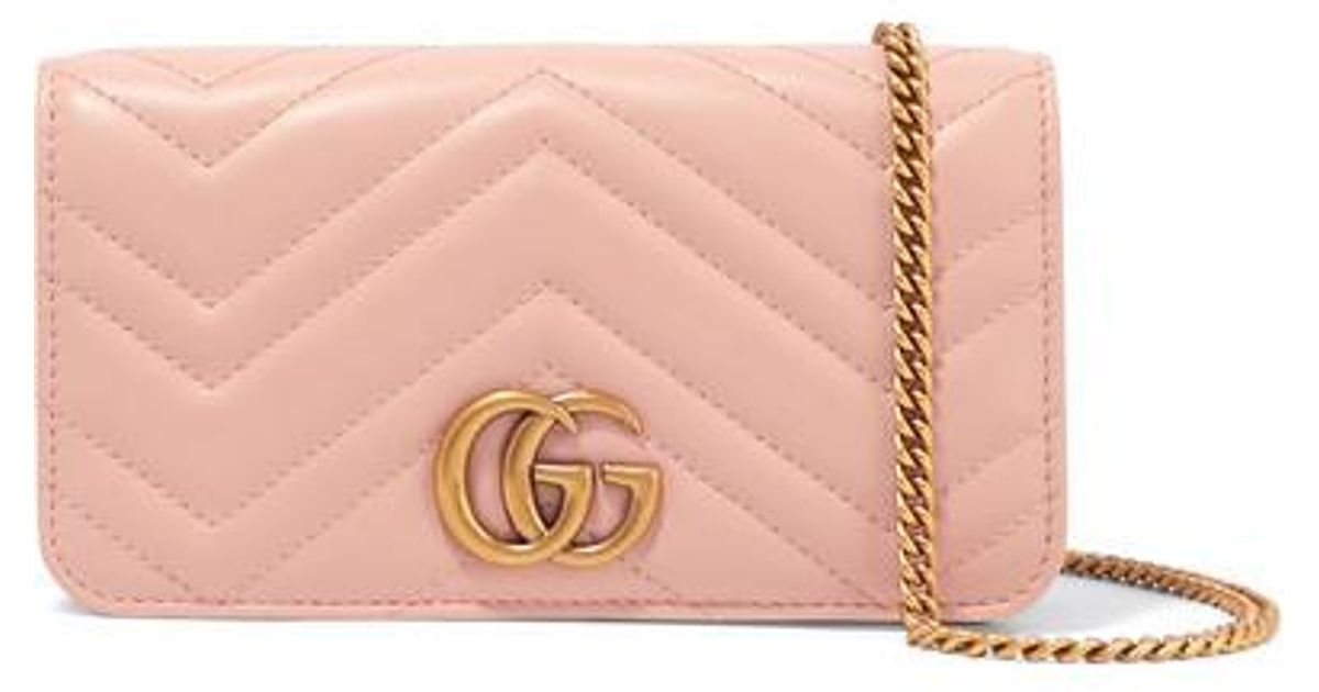 Gucci Leather GG Marmont Mini Bag in 
