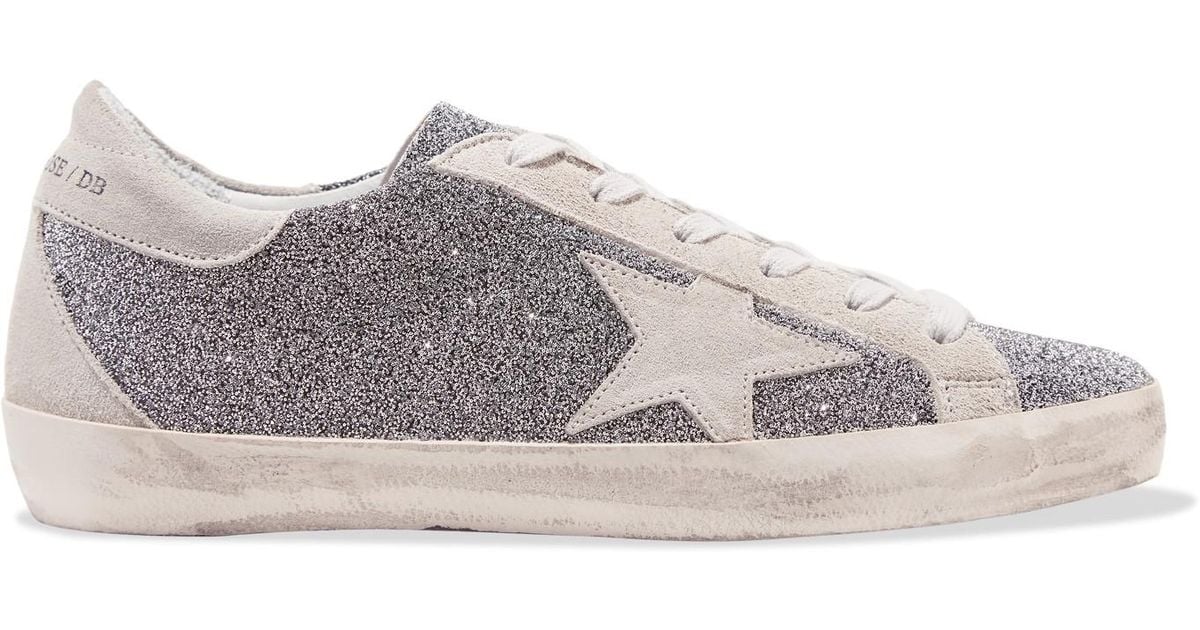 Lyst - Golden Goose Deluxe Brand Superstar Swarovski Crystal-embellished Distressed Suede 