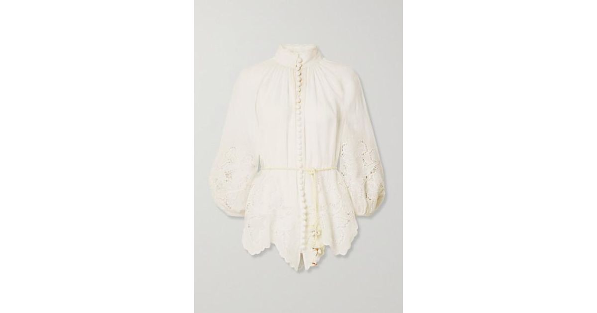 Zimmermann Carnaby Belted Broderie 
