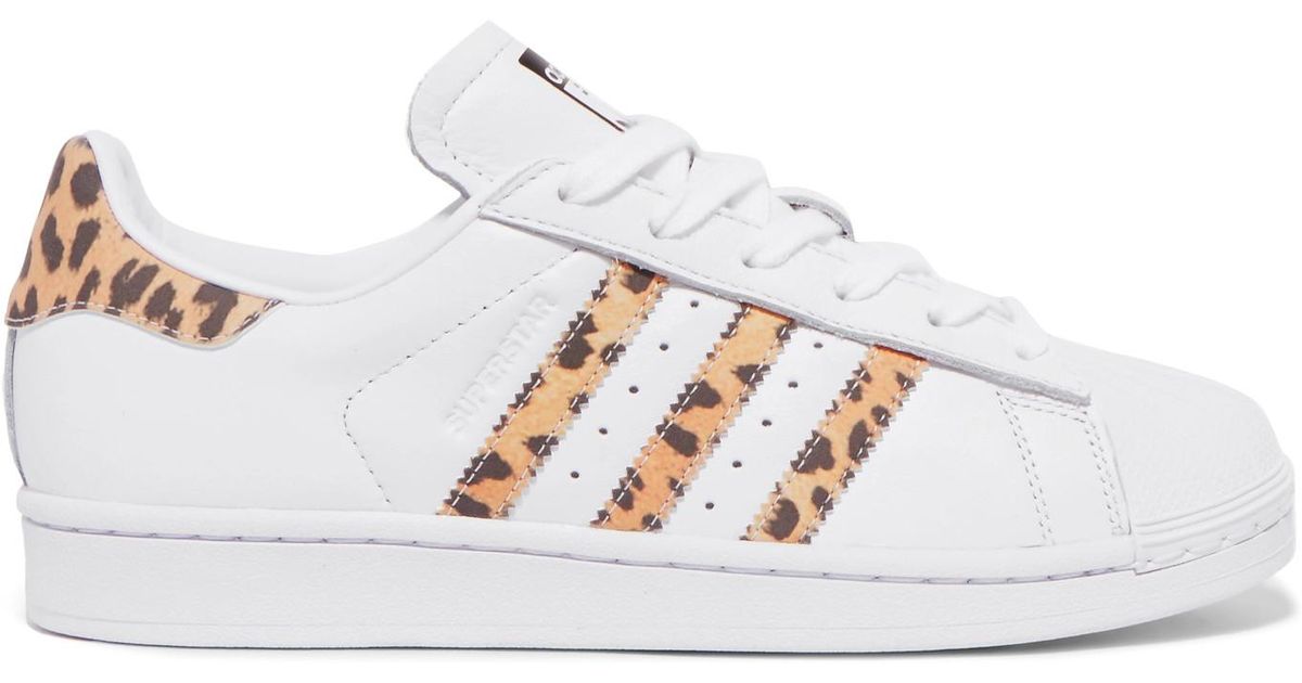 adidas superstar leopard print