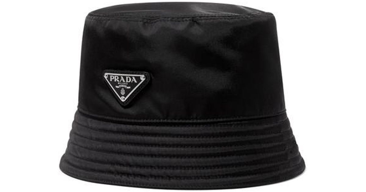 black prada bucket hat