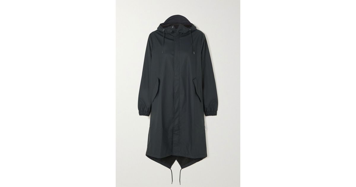 rains hooded shell parka
