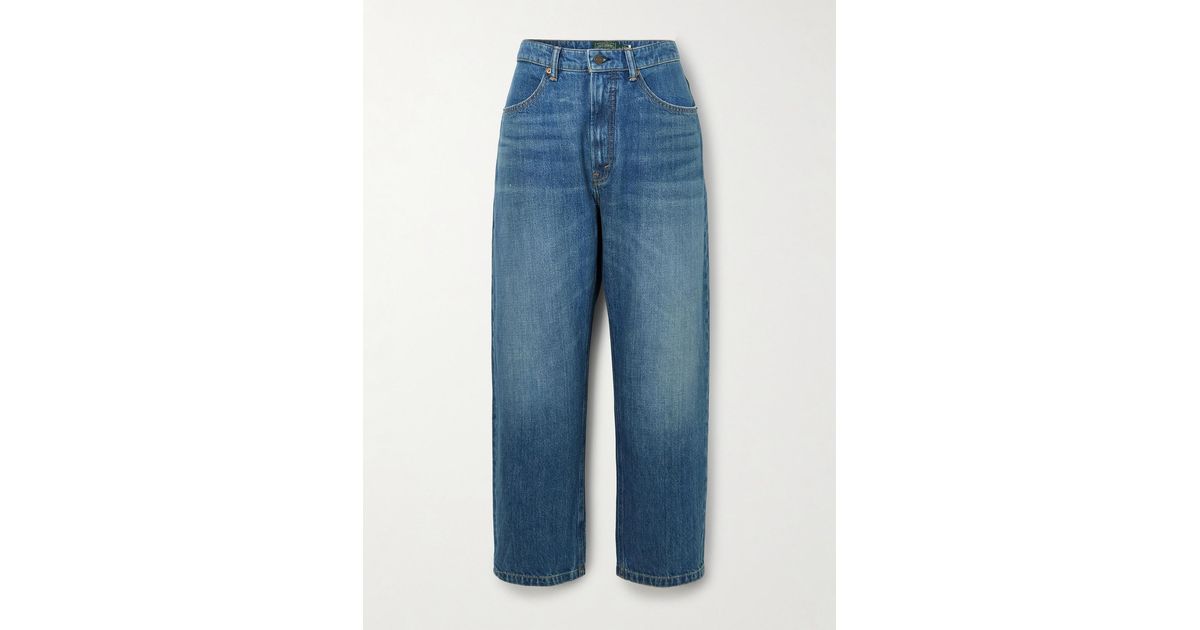 Ralph Lauren POLO RALPH LAUREN tapered denim pants for men, size W36 cotton blue type Vintage Second Hand