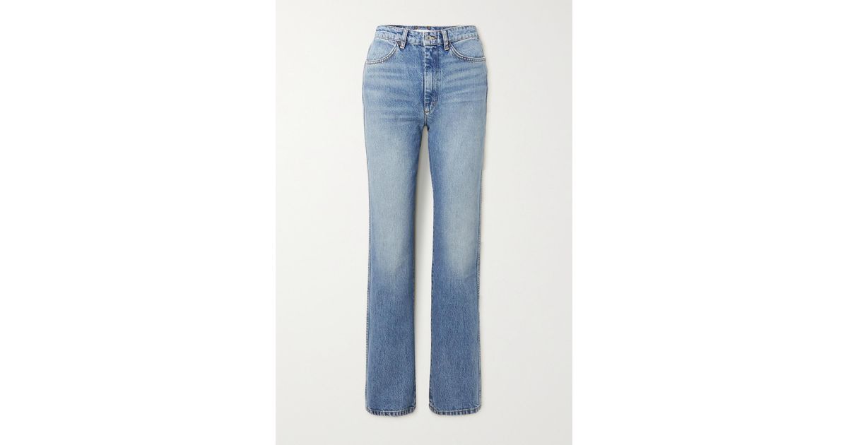 RE/DONE 70s Cigarette High-rise Straight-leg Jeans in Blue