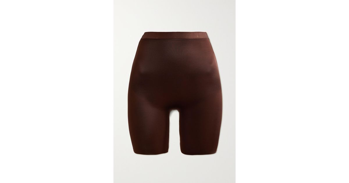 Skims Barely There Low Back Shorts in Brown Lyst