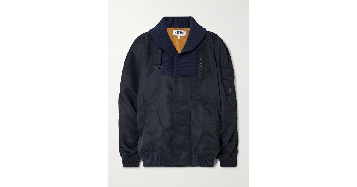 【国内発送】LOEWE ジャケット Oversized shell bomber jacket LOEWE Shawl-Collar Oversized-Fit Shell Bomber Jacket | endource
