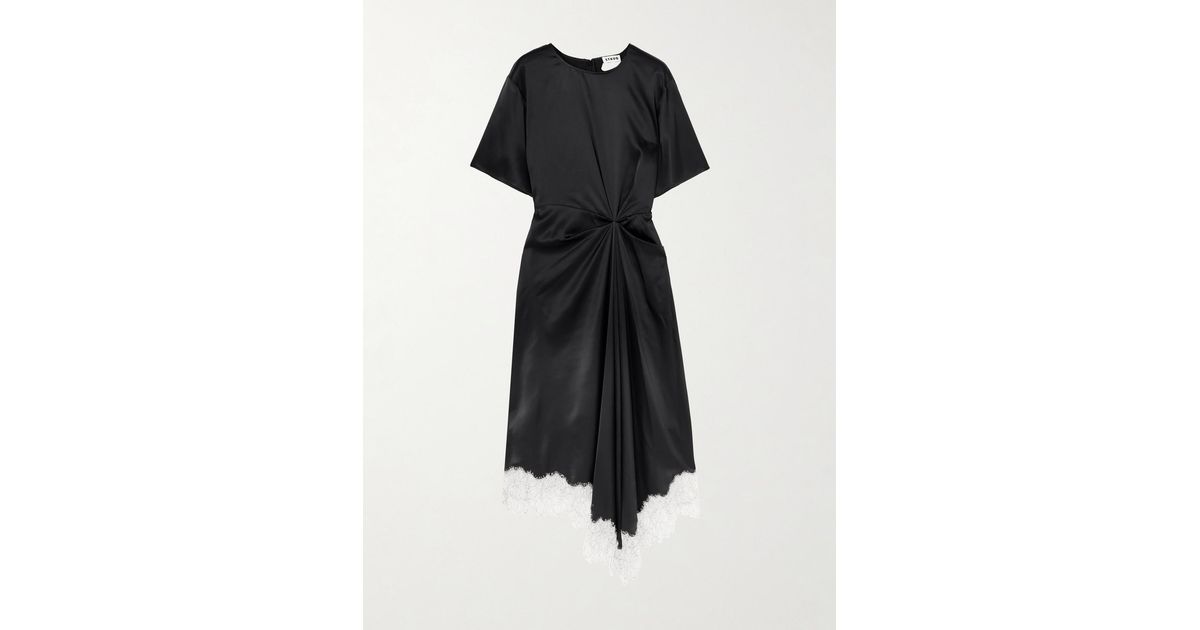 knee length dresses for ladies Asymmetrical gathered gown