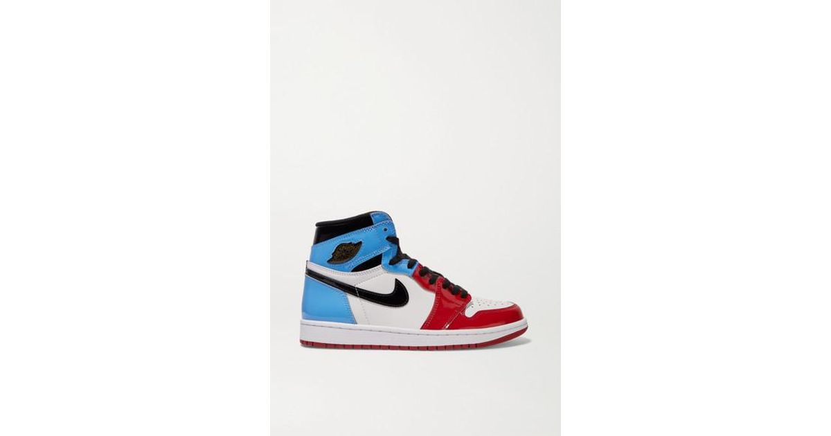 Red White And Blue Patent Leather Jordan Patent Leather Fearless