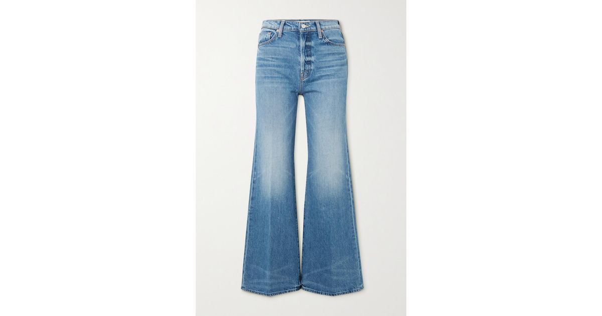 Mother The Tomcat Roller Mid-rise Wide-leg Jeans in Blue | Lyst UK