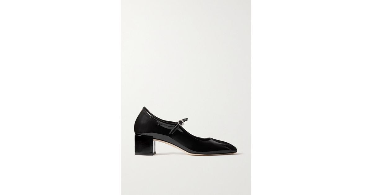 Aeyde Aline Patent-leather Mary Jane Pumps in Black | Lyst UK