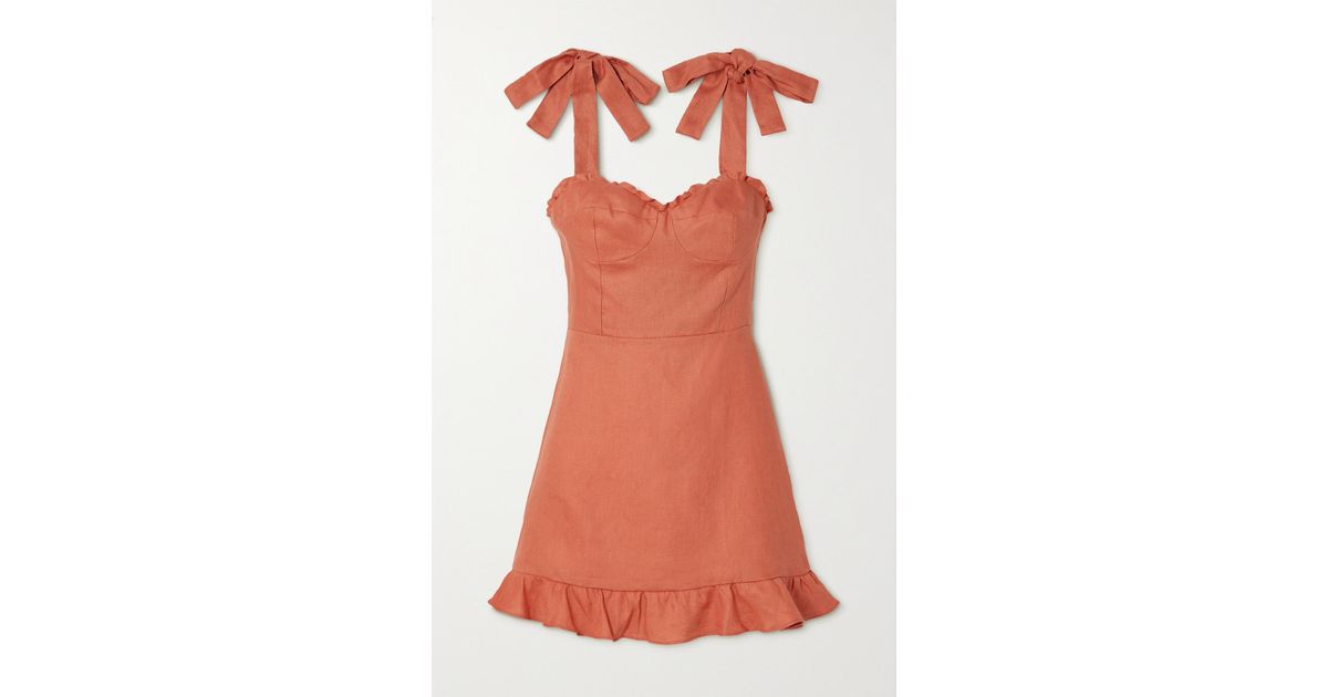 desiree ruffle mini dress