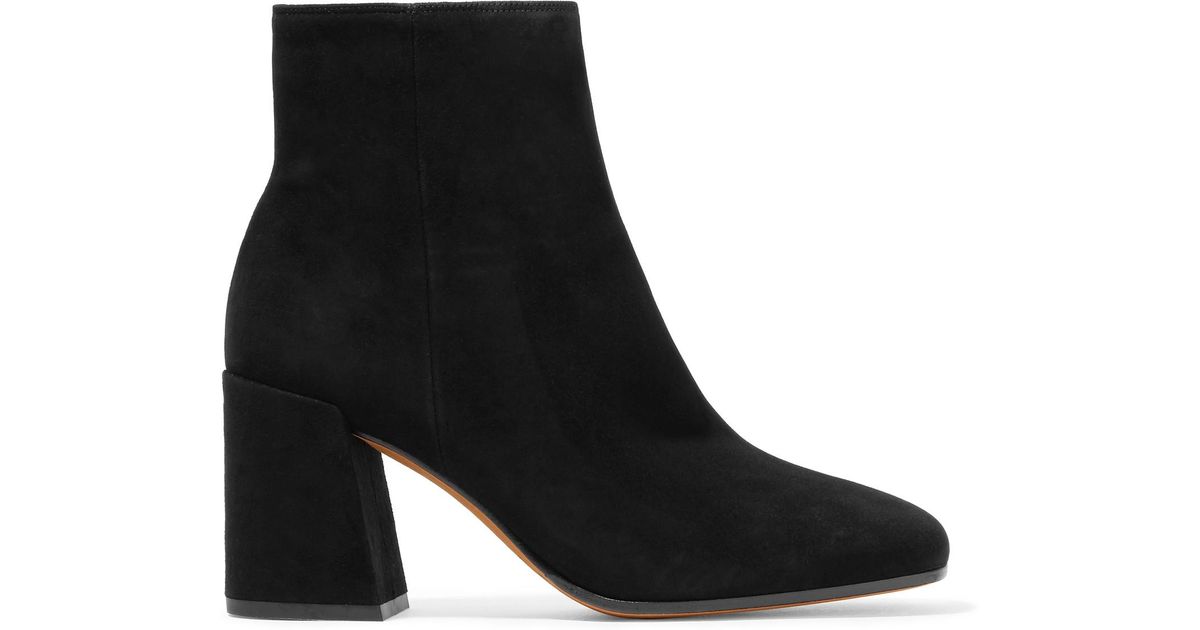 vince black suede boots