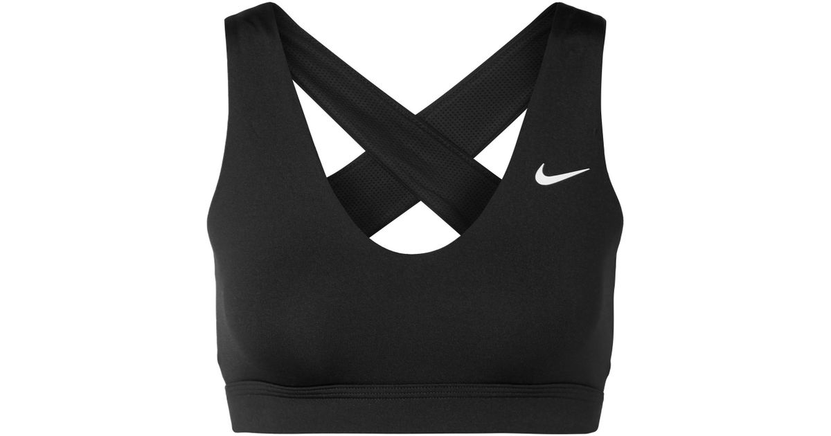 Nike Indy Drifit Strappyback Lowimpact Sports Bra in Black Lyst