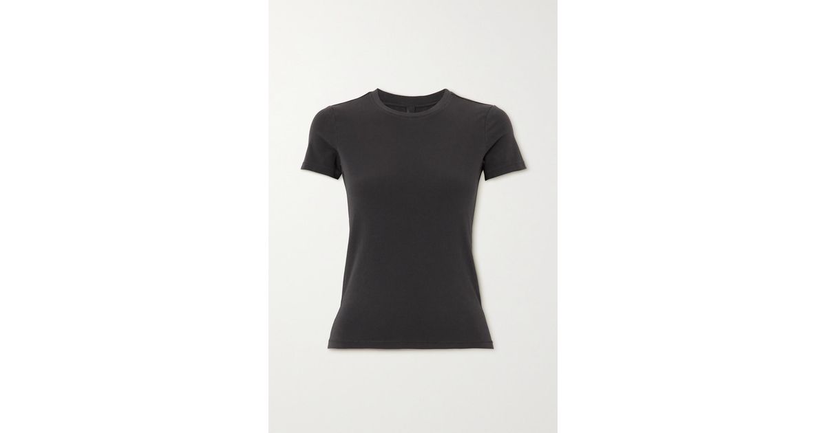 Skims New Vintage Washed Cottonjersey Tshirt in Black Lyst
