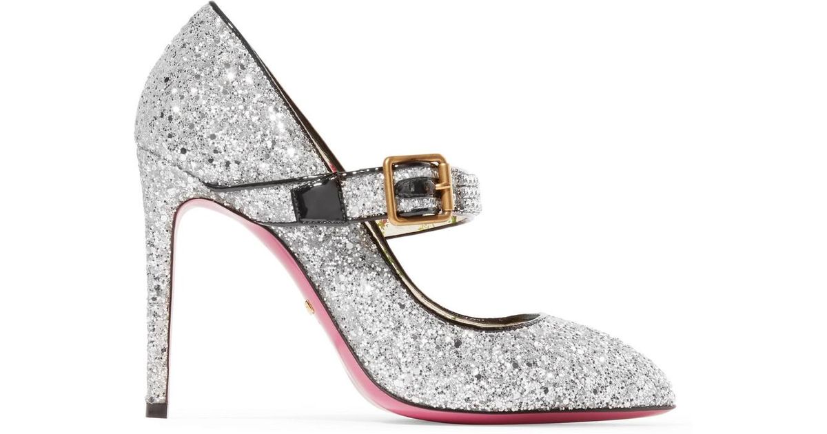 gucci glitter pumps