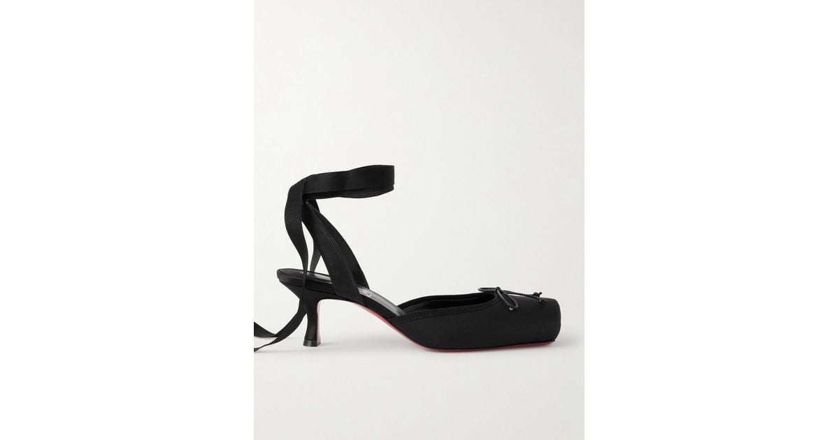 cl pumps 50 black grosgrain