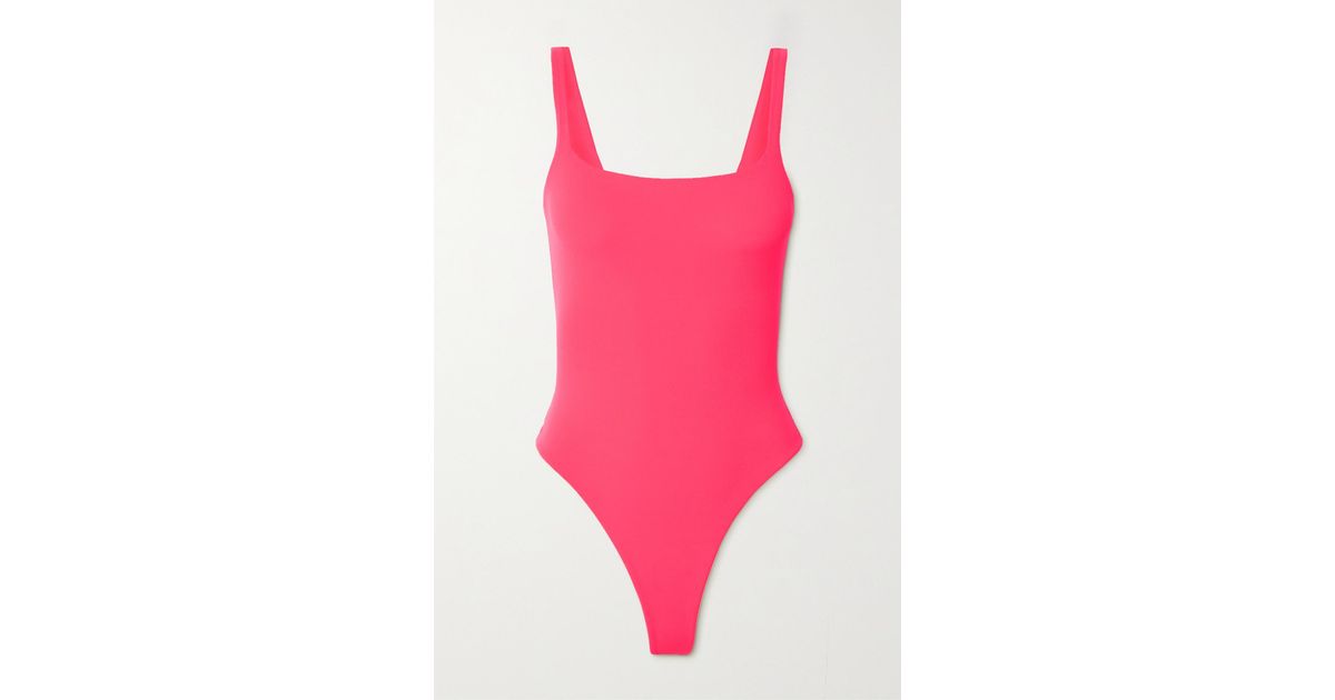 Skims Fits Everybody Thong Bodysuit in Pink | Lyst