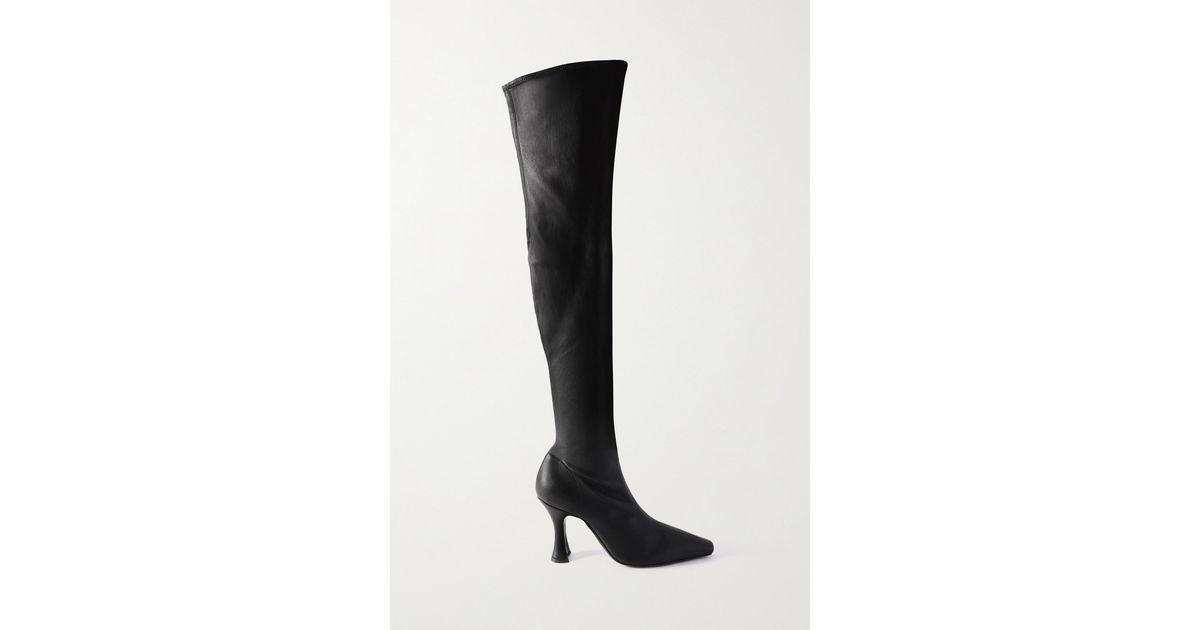 Neous Ran Stretch-leather Over-the-knee Boots in Black | Lyst
