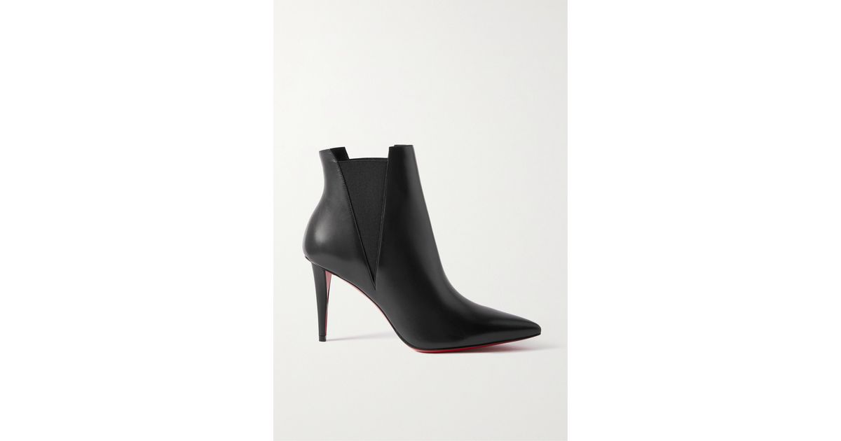 Christian Louboutin - Astribooty 85 Leather Ankle Boots - Black - IT34.5 - Net A Porter