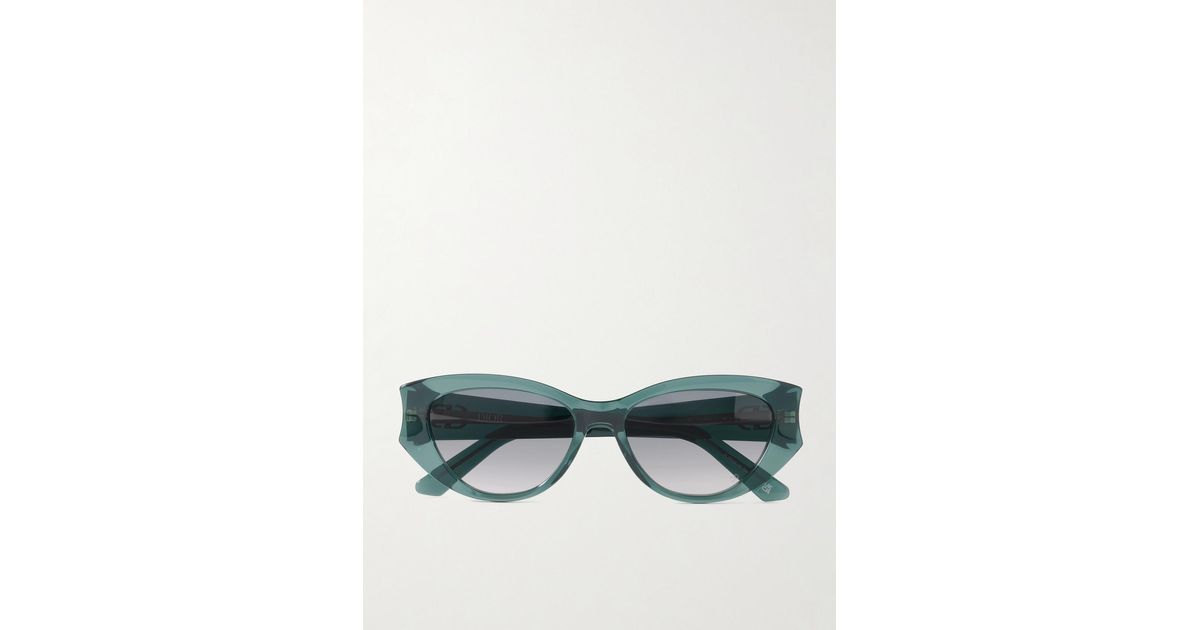 Dior Diorglow B1I Cat-Eye Acetate Sunglasses in Green | Lyst