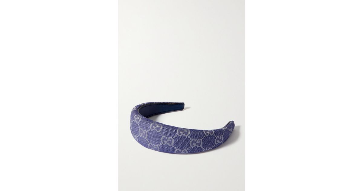 Gucci Danny Canvasjacquard Headband in Blue Lyst