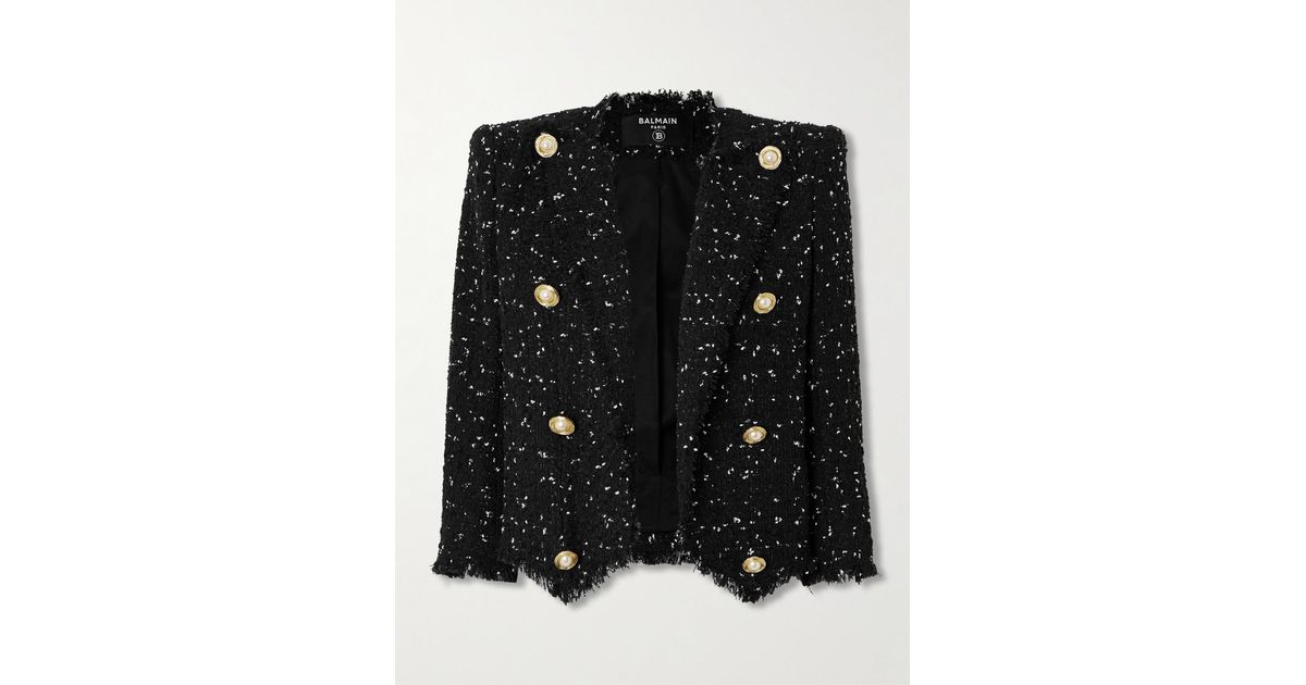 Balmain Sequin Tweed Blazer