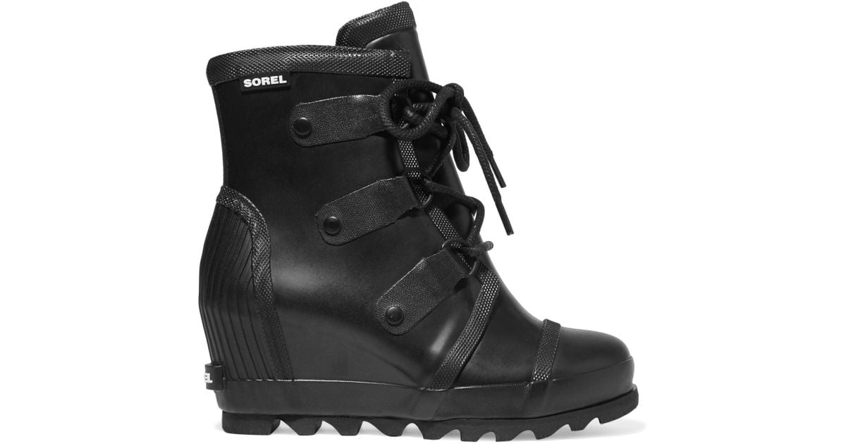 sorel waterproof wedge boots