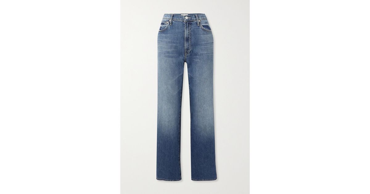 The Dodger Cropped High-rise Wide-leg Jeans in Blue | Lyst