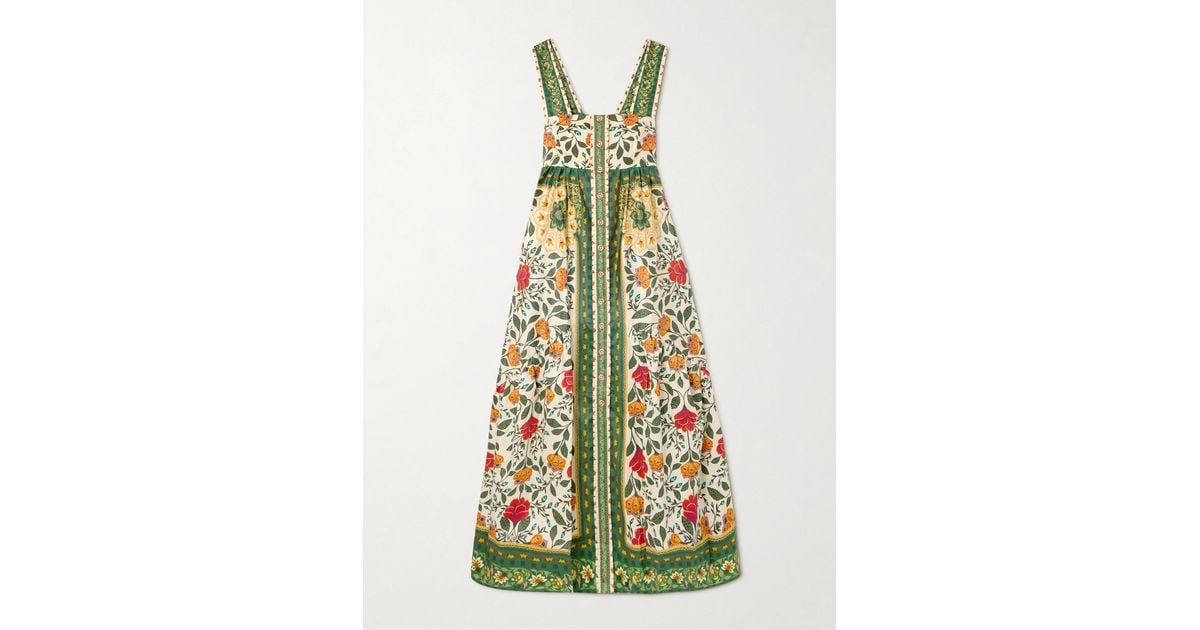 sachin and babi light blue dress Farm Rio x Anthropologie Long-Sleeve Open-Back Mini Dress