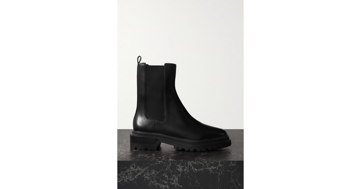 Porte & Paire Leather Chelsea Boots in Black | Lyst