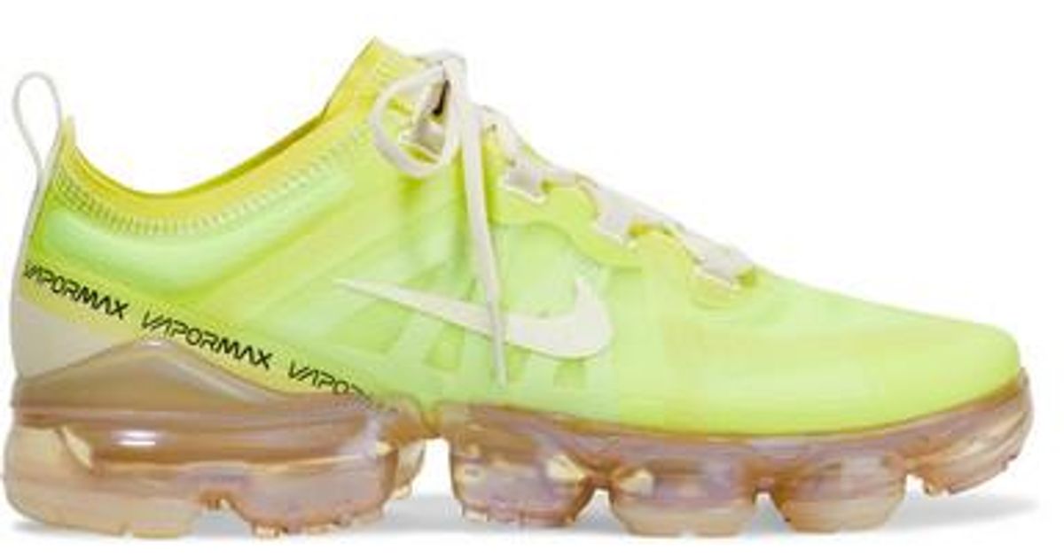 Nike Rubber Air Vapormax Se Mesh And Pvc Sneakers in Bright Yellow ...