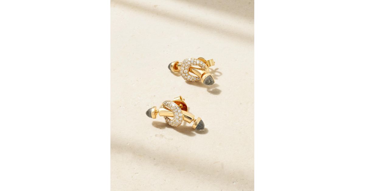 Boucles D'oreilles Créoles En Or 18 Carats (750/1000) - Multicolore, Clips, Neuf Avec étiquettes