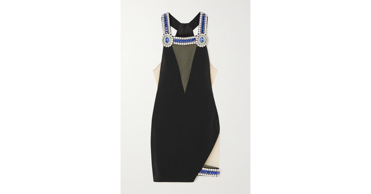 david koma crystal mesh gown