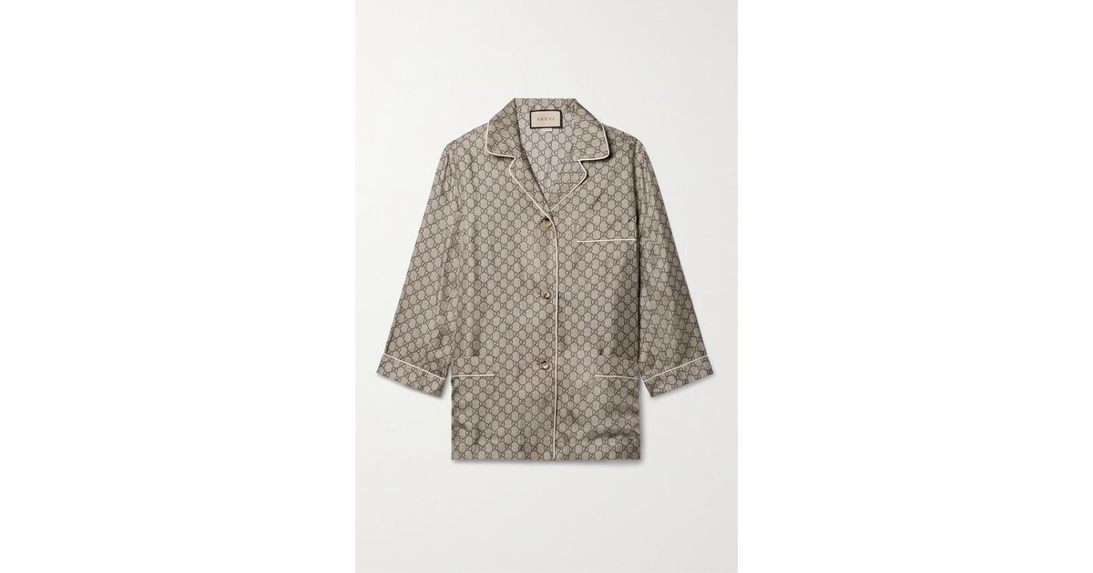 Louis Vuitton Monogram Silk Twill Blazer, Brown, 46