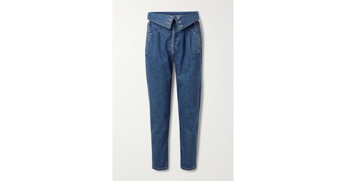 RE/DONE Denim 80s Fold-over High-rise 