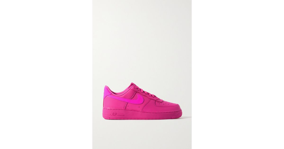 Nike Air Force 1 '07 Leather Sneakers in Pink | Lyst