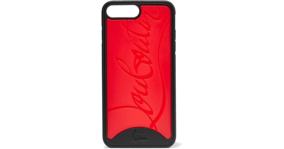 Christian Louboutin Loubiphone Embossed Pvc Iphone 7 And 8 Plus Case in Red  - Lyst