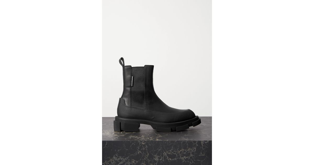 BOTH Paris Gao Rubber-trimmed Leather Platform Chelsea Boots in