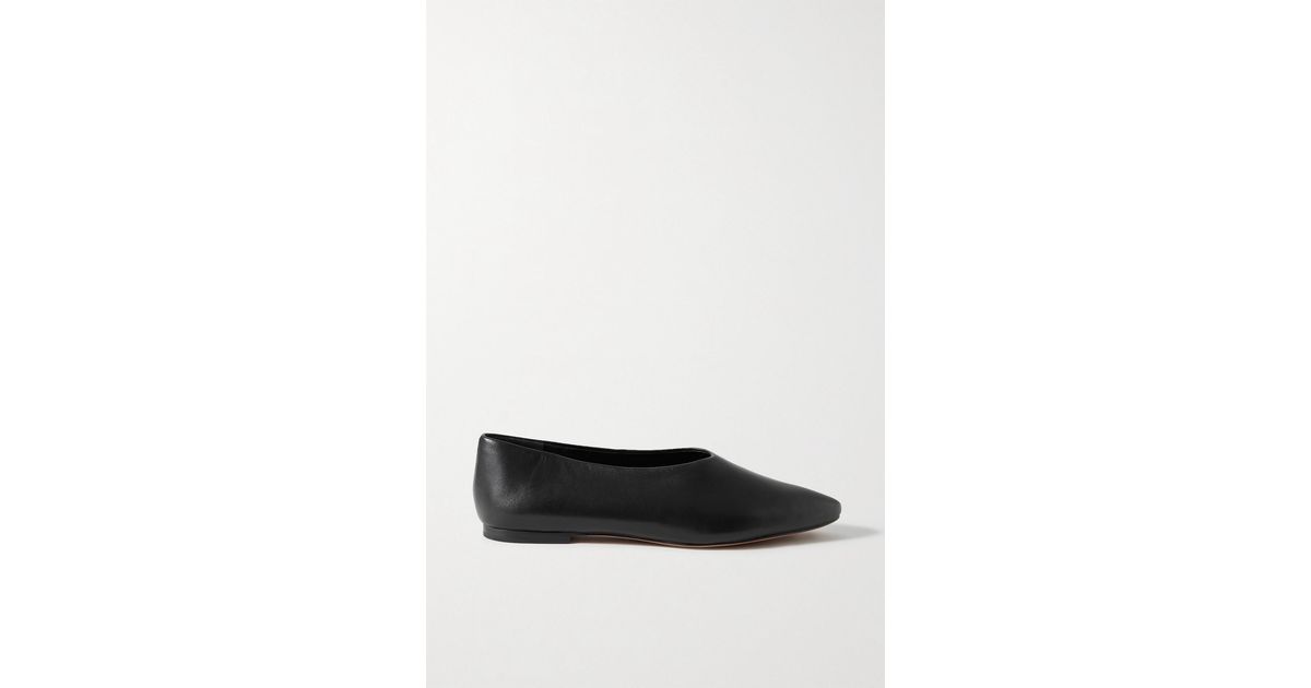 vince behati leather flat