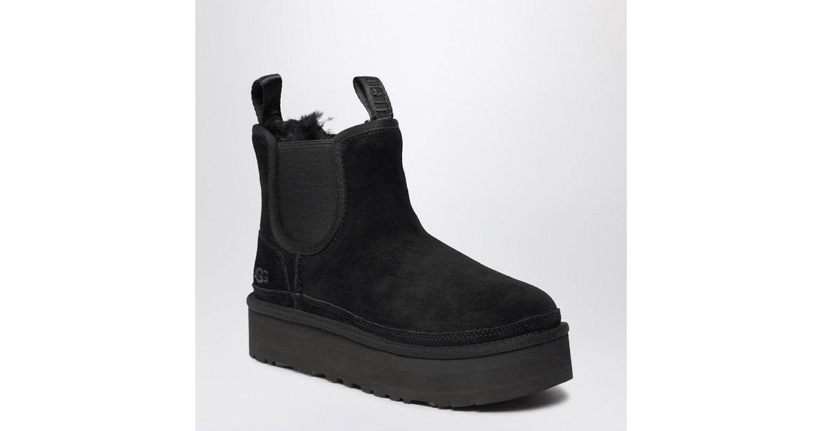suede platform chelsea boots