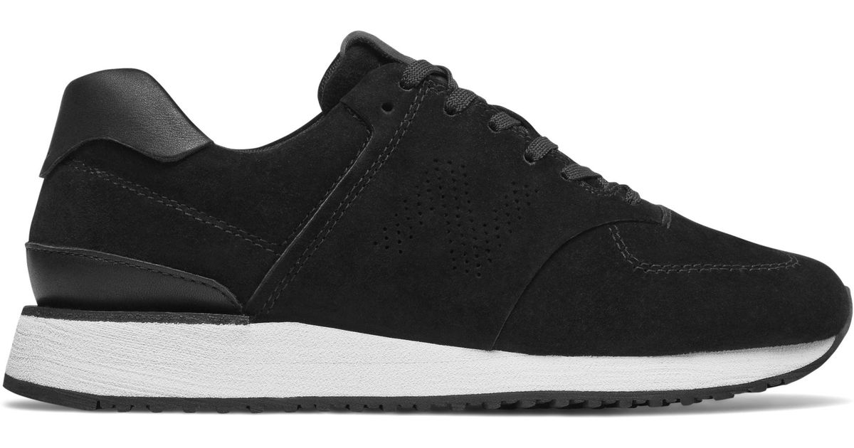 New Balance Suede 745 in Black - Lyst