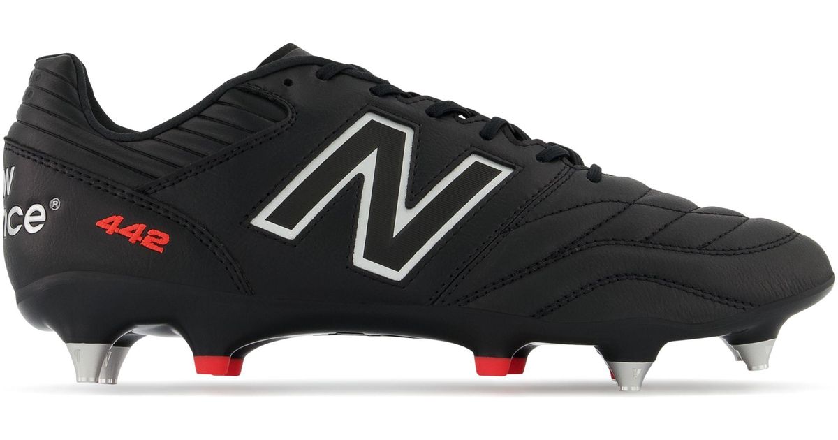 New Balance Leather 442 V2 Pro Fg in Black/Grey (Black) for Men Lyst UK