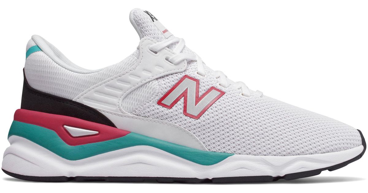 new balance x90 white pomegranate