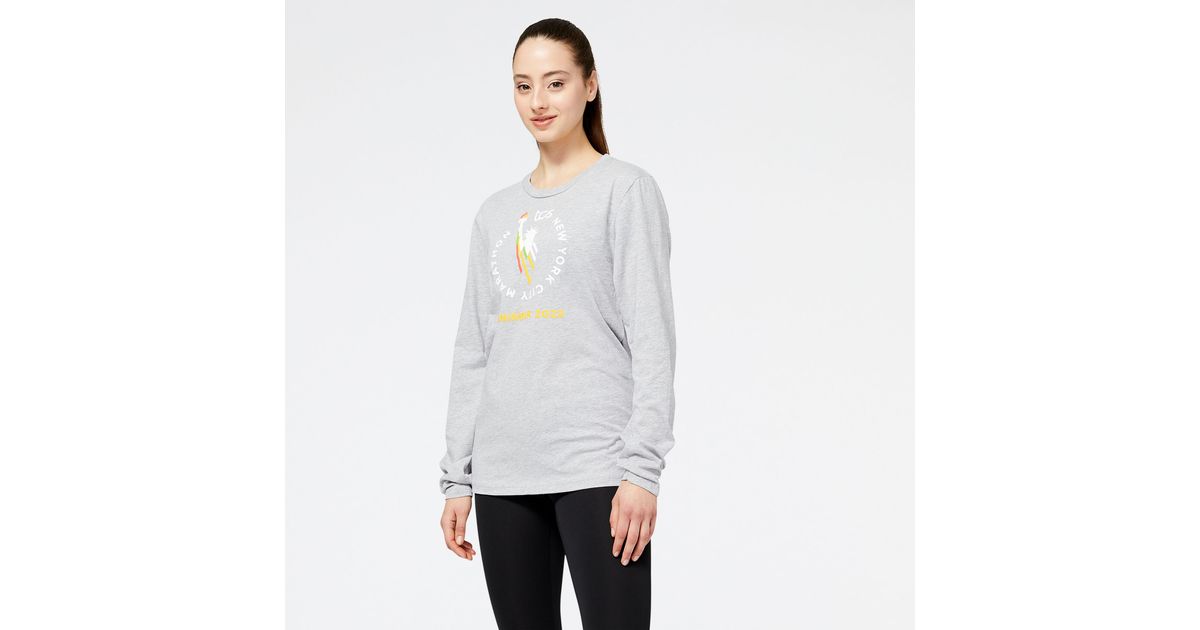 New Balance Nyc Marathon Finisher Course Map Graphic Long Sleeve in