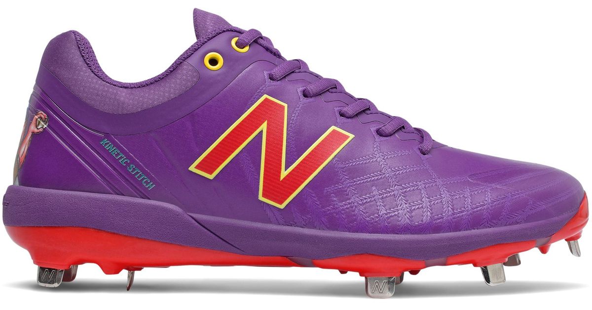 purple new balance cleats