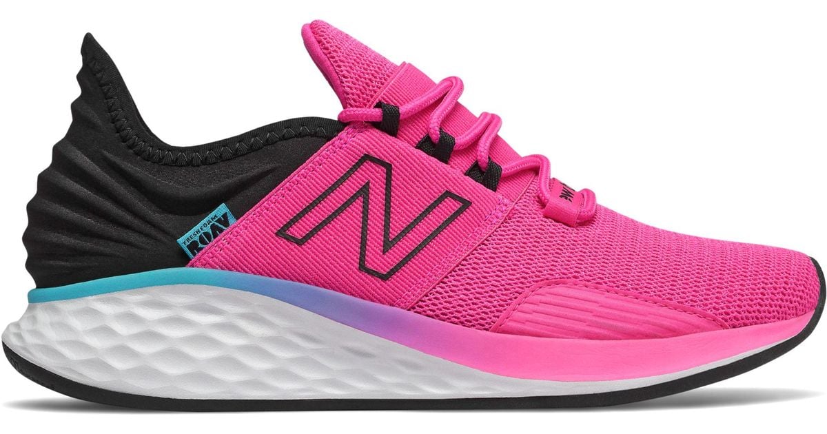 New Balance Roav V1 Fresh Foam Running Shoe, Peony/black, 9 N Us in