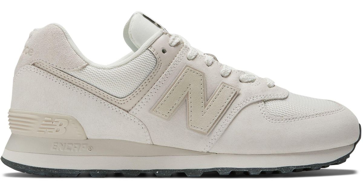 New Balance 574 in White Lyst