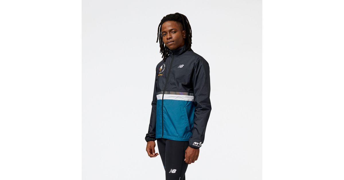 New Balance Nyc Marathon Finisher Jacket in Blue for Men Lyst