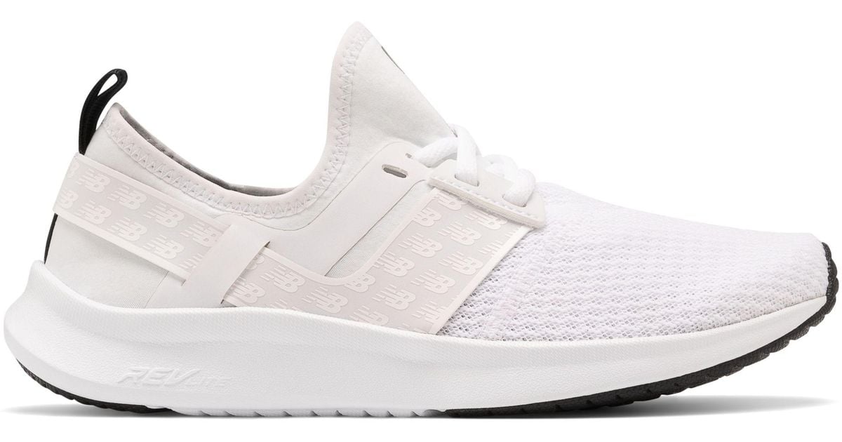 New Balance Rubber Nergize Sport V1 Slipon Sneaker in White/Black