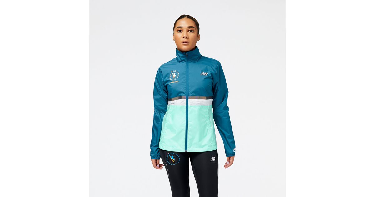 New Balance Nyc Marathon Finisher Jacket in Blue Lyst